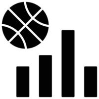 gráficos de ícones, tema de basquete vetor