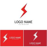 design de vetor de logotipo power lightning