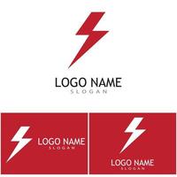 design de vetor de logotipo power lightning