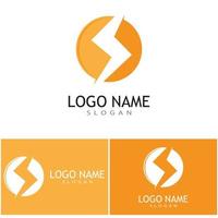 design de vetor de logotipo power lightning