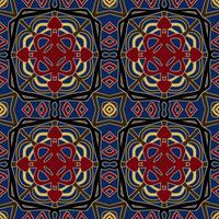 padrão sem emenda marroquino multicolorido. fundo islâmico árabe tradicional. estilo vintage, turco, indiano, ideal para carpetes, cerâmicas, azulejos. ilustração vetorial. vetor