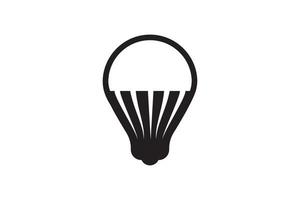 tecnologia de economia de energia de ícone de lâmpada led. lâmpada elétrica poder inovação moderna. sinal de vetor em casa inteligente.