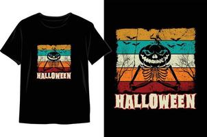 vetor de design de camiseta de halloween