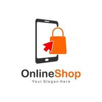 logotipo de compras on-line vetor