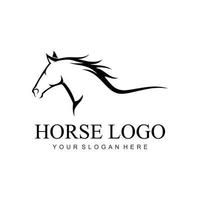 logotipo do cavalo rápido vetor