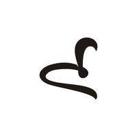 letra dc curvas simples design símbolo logotipo vetor