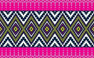 padrão étnico geométrico, fundo tribal contínuo bordado, ilustração perfeita de tecido diagonal vetorial vetor