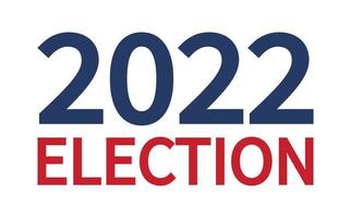 dia das eleições intercalares. vote 2022 eua, design de banner. campanha eleitoral politica vetor
