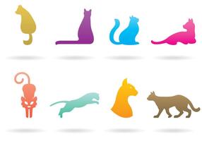 Vetores do logotipo do gato
