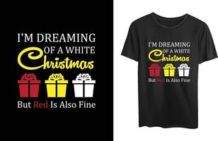 design de camiseta de natal vetor