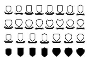 Blason / shield / ribbon vector template