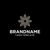 logotipo floral beleza minimalista luxo moderno vetor