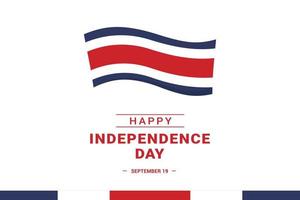 dia da independência da costa rica vetor