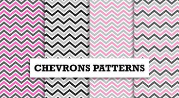 conjunto de padrões sem emenda de divisas. vetor de fundo geométrico abstrato rosa e cinza. perfeito para design têxtil de roupa de cama, toalha de mesa, oleado ou cachecol.