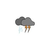 ilustração vetorial de ícone de chuva vetor