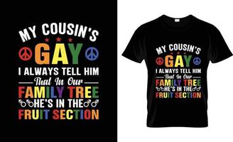 design de camiseta paga gay, slogan de camiseta paga gay e design de vestuário, tipografia paga gay, vetor pago gay, ilustração paga gay