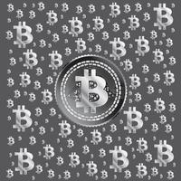 padrão de prata bitcoin vetor