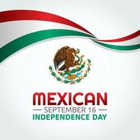gráfico vetorial do dia da independência mexicana bom para a celebração do dia da independência mexicana. projeto plano. ilustração de design.flat de panfleto.