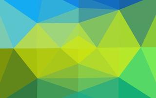 azul claro, amarelo padrão de triângulo embaçado de vetor. vetor