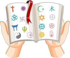 conceito de símbolos de religião do mundo vetor