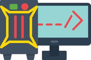 ícone plano de computador vetor