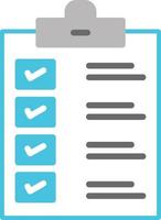 ícone plano de lista de verificação vetor