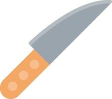 ícone plano de faca de corte vetor