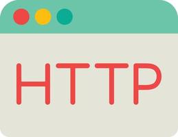 https ícone plano vetor