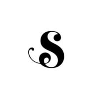 s carta design de logotipo para empresa de moda e beleza e spa. ícone de vetor de letra s. logo