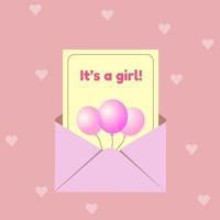 fundo rosa vector com coração e cartão de boas-vindas