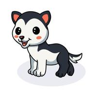 desenho de cachorrinho husky fofo vetor