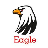 águia, emblema de mascote de vetor de falcão