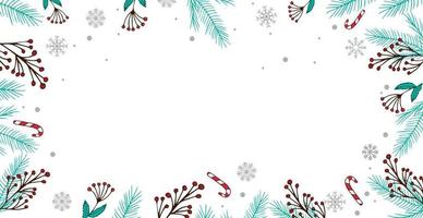 fundo de Natal branco, modelo festivo da web - vetor