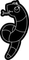ícone dos desenhos animados kawaii de uma cobra fofa vetor