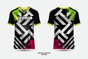 design abstrato de camisa de t adequado para esportes, corridas, futebol, jogos e vetor de esportes eletrônicos