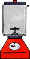 doodle de desenho texturizado de um liquidificador de alimentos vetor