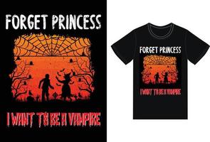 design de t-shirt de citações de halloween para o dia de halloween vetor