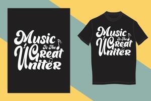 design de camiseta de música vetor