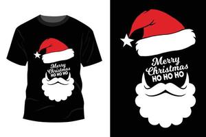 design de camiseta de natal vetor