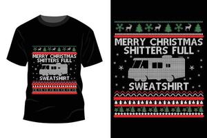 design de camiseta de natal vetor