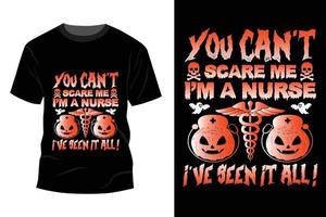 desenho de t-shirt halloween vetor