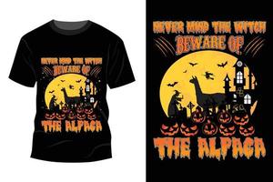 desenho de t-shirt halloween vetor