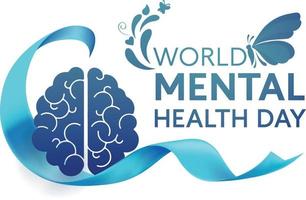 dia mundial da saúde mental vetor