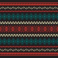 padrão étnico vintage tribal sem costura asteca colorido vetor