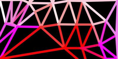desenho poligonal geométrico vector rosa claro, vermelho.