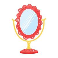ícone de adesivo de espelho de vaidade em estilo simples vetor