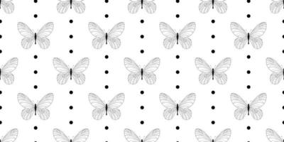 estilo abstrato borboleta moderna para design de papel de parede. bandeira japonesa na moda com estilo borboleta moderna preta. vetor