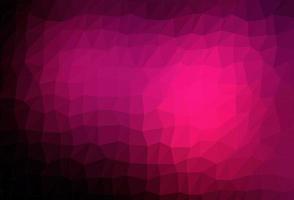 textura de mosaico de triângulo de vetor rosa escuro.