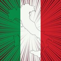 design de mapa do dia da república da itália vetor