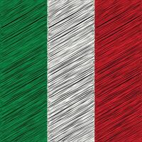 dia da república da itália 2 de junho, design de bandeira quadrada vetor